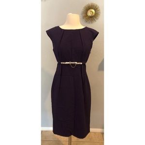 Purple Calvin Klein Sheath Dress